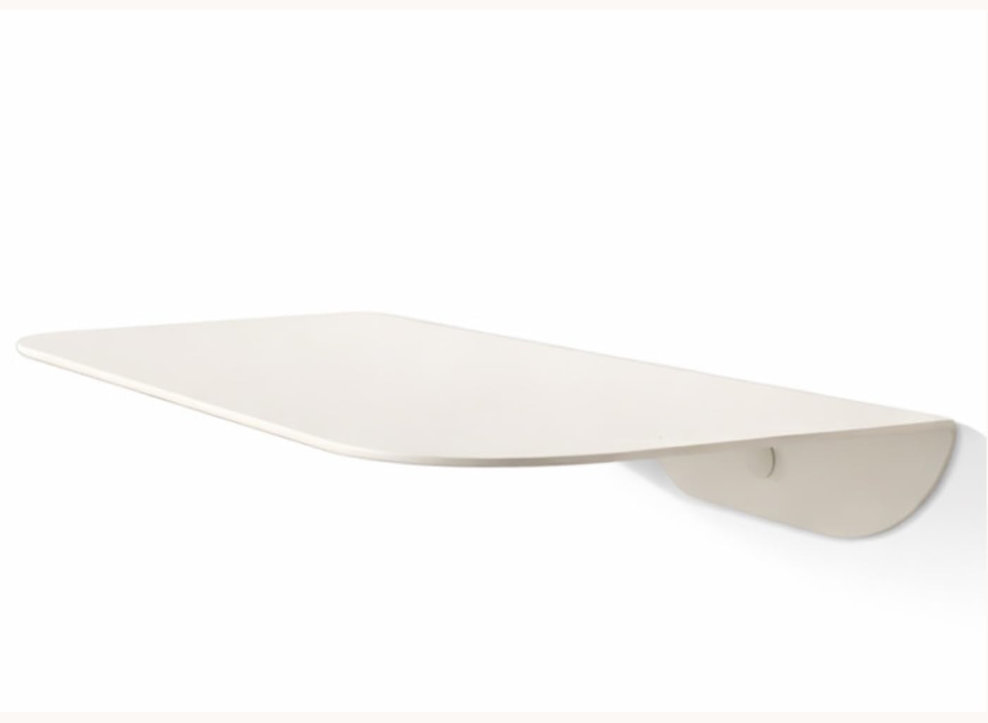Orizzonte - Mensola da Muro di Design 30x15 cm, Portata 10 kg, Bianco Opaco | Mensole da Muro per Ingresso, Bagno, Soggiorno | Made in Italy