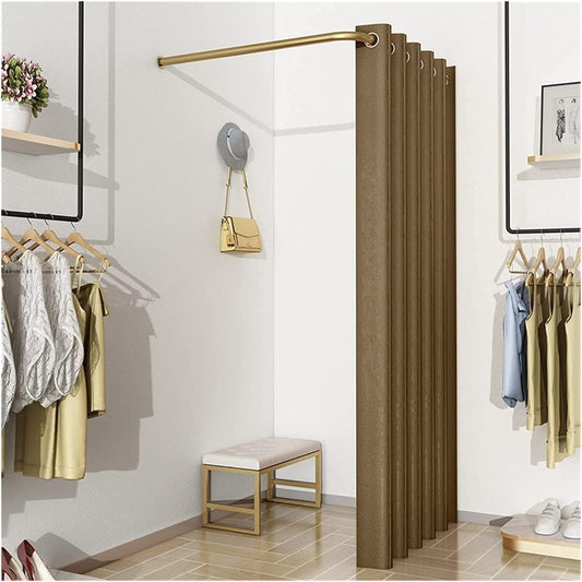 di Prova Portatile con Tenda a L, Ideale per Uso Interno/Esterno, armadietto per la Privacy per camerino, Arredamento per Camera da Letto, Design Semplice ed Elegante.