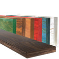 in Legno Massello Sospesa a Parete, Ripiano Artigianale, 7 Colori, Varie Dimensioni, Arredamento Bagno, Cucina, Camera da Letto, Ufficio, Made in Italy (Slim, Dark, W20xH3xL60 cm)